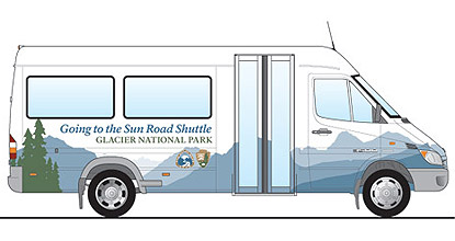 Going-to-the-Sun Road shuttle buses